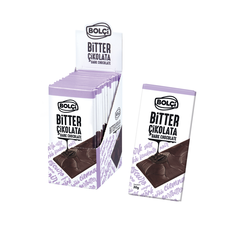Bitter Tablet Çikolata 30g Bolçi