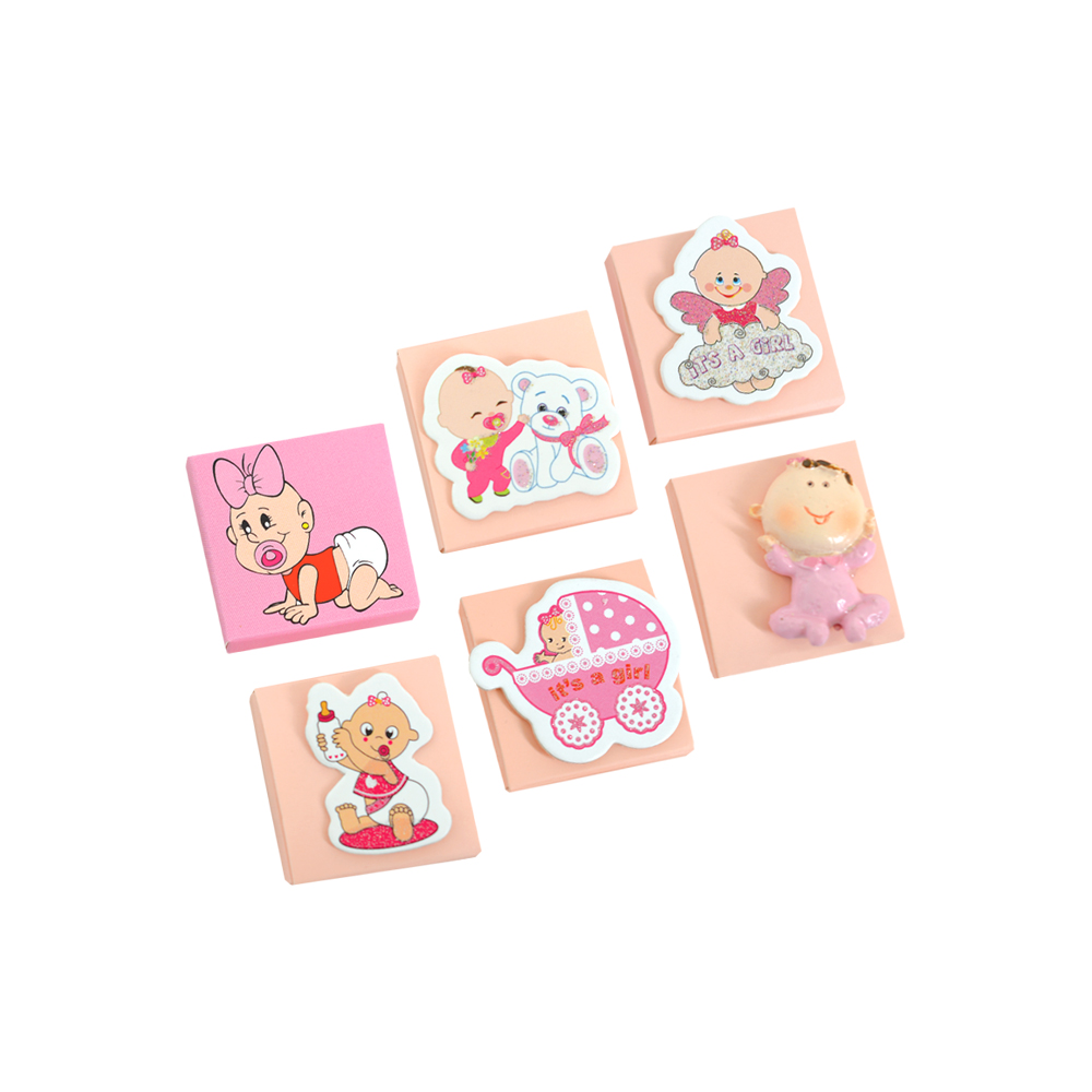 Dekorlu Madlen Pembe