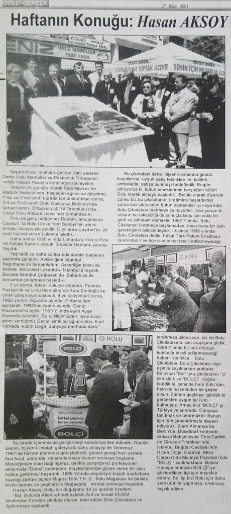 bolu gercek 27 ekim 2003