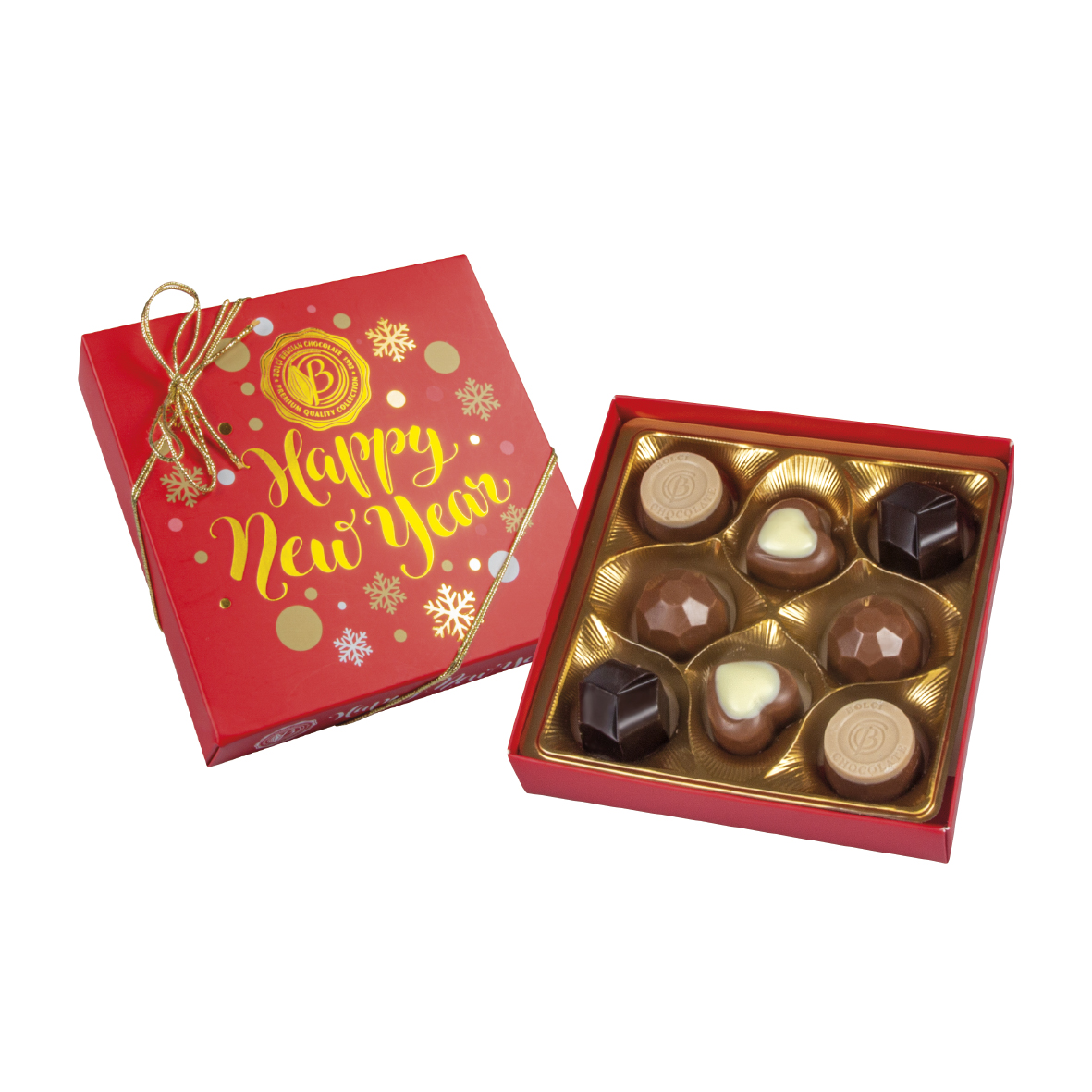 Butik Yılbaşı Kutusu Kırmızı 100 Gr